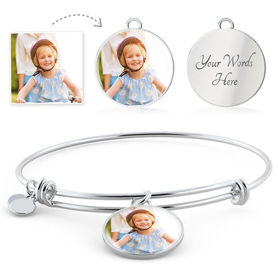Circle - Adjustable Personalized Bangle